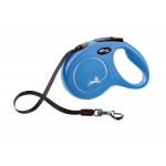 Flexi New Classic correa extensible de cinta azul (3m a 8m)
