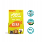 Pienso para perros Edgard & Cooper de origen vegetal con zanahoria y calabacín