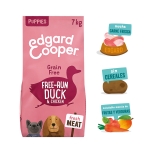 Pienso para perros cachorros Edgard & Cooper con pato fresco y pollo