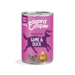 Pack de latas para perros Edgard & Cooper con carne de caza fresca y pato