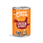 Pack de latas para perros Edgard & Cooper con pollo fresco y pavo