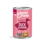 Pack de latas para cachorros Edgard & Cooper con pato fresco y pollo