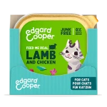 Pack de comida húmeda para gatos Edgard & Cooper con cordero y pollo