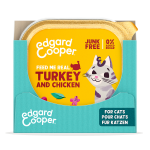 Pack de comida húmeda para gatos Edgard & Cooper con pavo y pollo