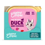 Pack de comida húmeda para gatitos Edgard & Cooper con bacalao y pollo