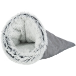Trixie Bolsa para gatos de peluche Harvey color Gris y Blanco