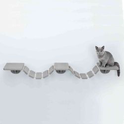 Trixie Escalera para gatos con Sujeción Pared color Gris
