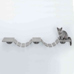Trixie Escalera para gatos con Sujeción Pared color Gris