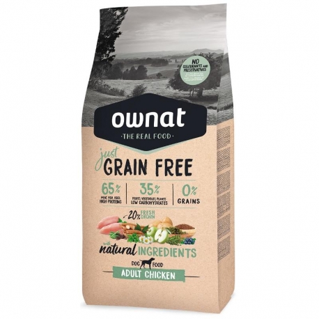 Ownat Just Grain Free-Adulto Pollo para Perro (1)