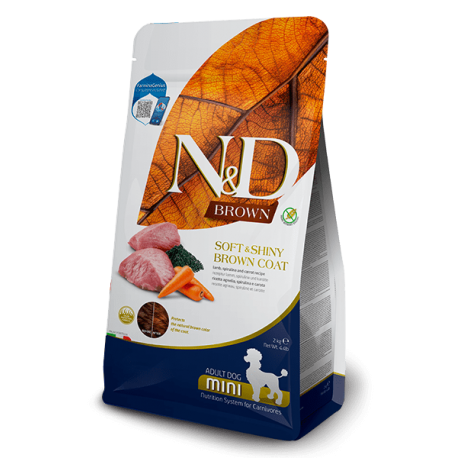 Farmina ND Brown pienso para perros minis de Cordero y Spirulina