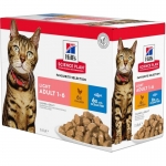 Pack de Comida Húmeda Hills Science Plan Light para gatos de Pollo y Pescado