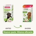Beaphar VERMIpure comprimidos naturales parásitos internos para perros medianos y grandes