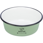Trixie Comedero para perros Esmalte Inoxidable color Verde