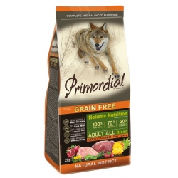 Primordial Grain Free Adult Pienso para perros con Ciervo y Pavo