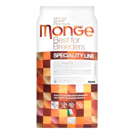 Monge Breeders Medium Maxi Cordero, Arroz y Patata Pienso para perros