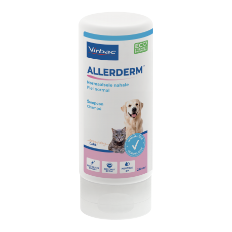 Virbac Champú para perros y gatos Allerderm Piel Normal