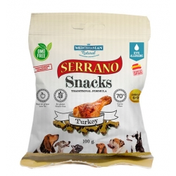 Serrano Snacks para perros de Pavo