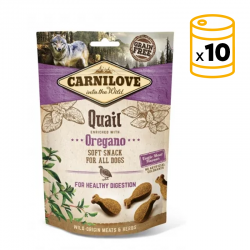 Carnilove Dog Snack Semihúmedo sabor Codorniz Oregano