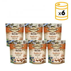 Snack Crunchy Avestruz y Moras