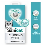 Sanicat Clumping White Arena para Gatos Fragance Free