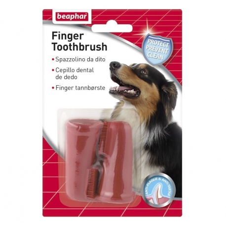 Beaphar Cepillo Dental de Dedo para Perros y Gatos