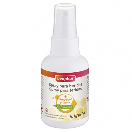 Beaphar Spray para Heridas en Perros, Gatos, Conejos y Roedores 75 ml