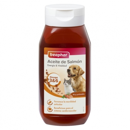 Beaphar Aceite de Salmón para Perros y Gatos 245 ml