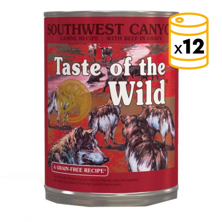 Taste of the Wild Southwest Canyon comida húmeda para perros (Latas) 12x390 Grs