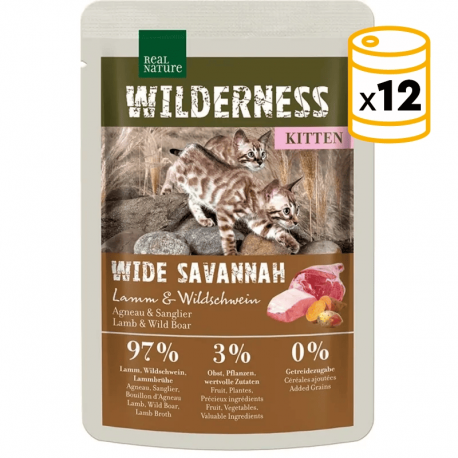 Real Nature Wilderness Para Gatitos Bolsitas Carnes