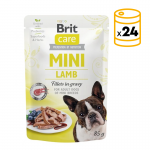 Brit care mini filetes cordero en salsa latas para gato