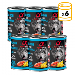 Alpha Spirit Pack de Latas para perros de Cerdo y Manzana