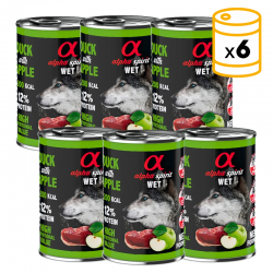 Alpha Spirit Pack de Latas para perros de Pato y Manzana