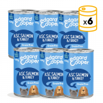 Pack de latas para perros Edgard & Cooper con salmón fresco y pavo