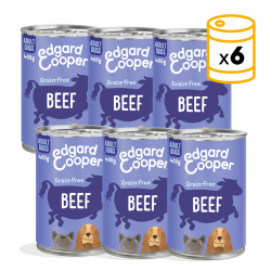 Pack de latas para perros Edgard & Cooper con ternera fresca