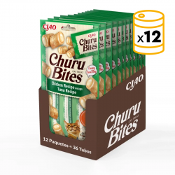 Pack Churu para gato adulto Bites de Atún 12x30gr