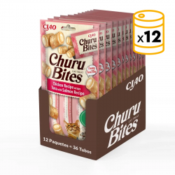 Pack Churu para gato adulto Bites de Atún Con Salmón 12x30gr