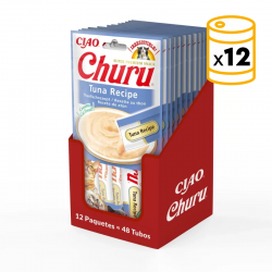 Pack Churu para gato adulto Pure de Atun 12x56gr