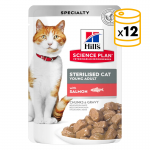 Hills-SP Feline Young Sterilised con Salmón (Sobre) (1)