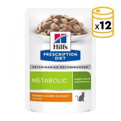 Pack Sobres Hills Prescription Diet Feline Metabolic para gatos adultos