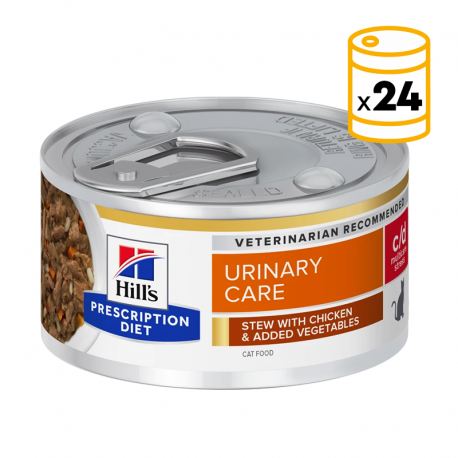 Pack de latas Hills c/d Urinary Stress para gato con pollo