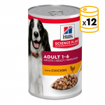 Hills Science Plan Adult de pollo pack latas para perros
