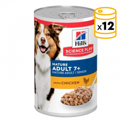 Hills Science Plan Mature Adult 7+ lata para perros sabor pollo