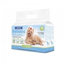 Nayeco Pañales Para Cachorros y Hembras Talla S (30-39cm)