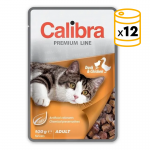 Calibra adult cat comida húmeda pouch multipack