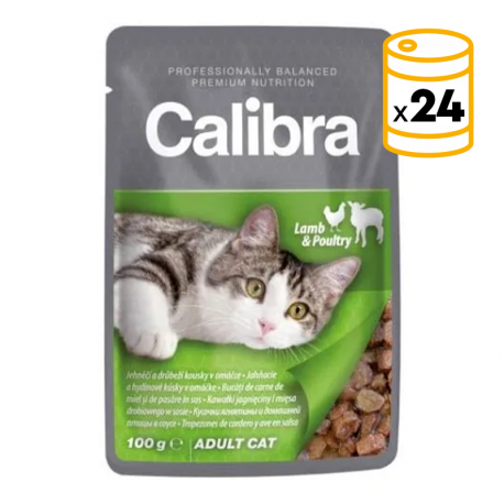 Calibra cat pouch comida húmeda pollo ternera