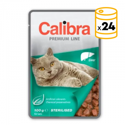 Calibra cat sterilised comida húmeda pouch higado