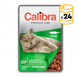 Calibra cat sterilised comida húmeda pouch salmon