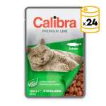 Calibra cat sterilised comida húmeda pouch salmon