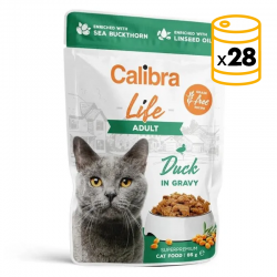 Calibra Gato Adulto Pouch con Pato en Salsa