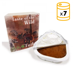 Taste of the wild tarrina Turkey & Duck 390 gr x 7 ud
